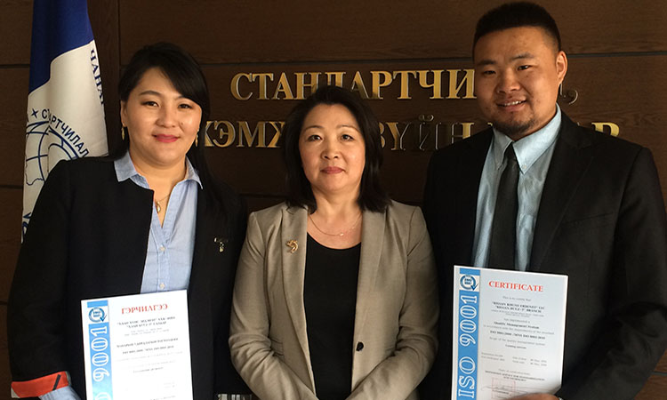 “Хаан хүнс Эрдэнэт” компани ISO 9001 олон улсын стандартыг нэвтрүүлжээ